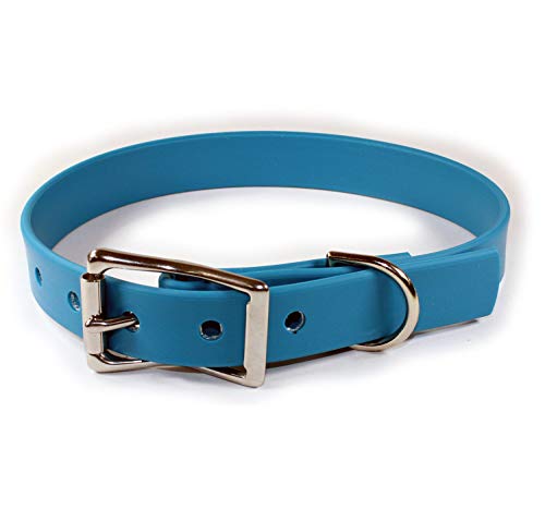 Hundehalsband, wasserdicht, Größe M: 35,6 - 45,7 cm, Blau von sleepy pup