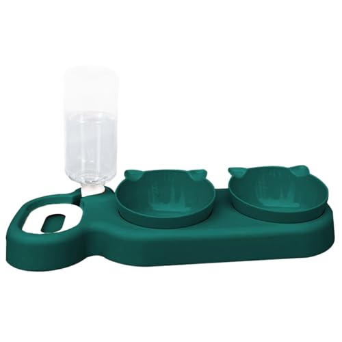 Doppelter Katzenfutternapf & Wassernapf | Haustiernapf mit automatischer Tränkflasche - ideal für Futter und Wasser für kleine oder mittelgroße Hunde und Katzen Doppelter Katzenfutternapf & Wassernapf | Haustiernapf mit automatischer Tränkflasche - ideal für Futter und Wasser für kleine oder mittelgroße Hunde und Katzen von smai