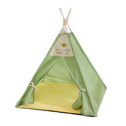 Faltbares Haustier-Laufstall | Atmungsaktives Mesh-Hundezelt - Maschinenwaschbares Tipi, abnehmbares Haustierhaus für Hunde, Katzen, Welpen Faltbares Haustier-Laufstall | Atmungsaktives Mesh-Hundezelt - Maschinenwaschbares Tipi, abnehmbares Haustierhaus für Hunde, Katzen, Welpen von smai