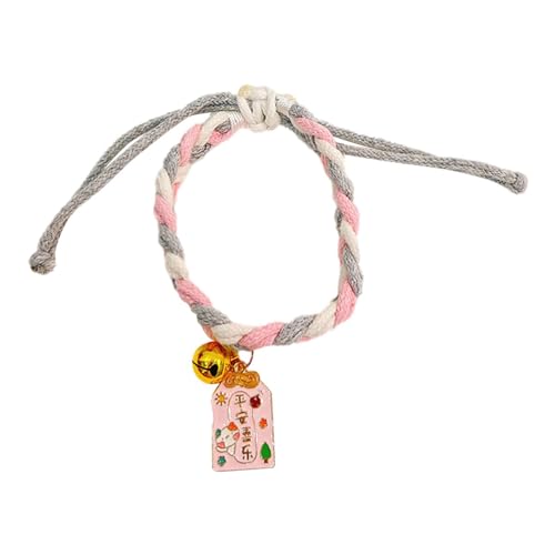 Gewebtes Katzenhalsband – Verstellbare, gewebte Haustier-Kätzchen-Halsbänder, Baumwollhalskette Dekoration für Katzen, Hunde und andere Kleintiere Gewebtes Katzenhalsband – Verstellbare, gewebte Haustier-Kätzchen-Halsbänder, Baumwollhalskette Dekoration für Katzen, Hunde und andere Kleintiere von smai