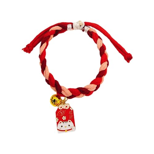 Gewebtes Katzenhalsband – Verstellbare, gewebte Haustier-Kätzchen-Halsbänder, Baumwollhalskette Dekoration für Katzen, Hunde und andere Kleintiere Gewebtes Katzenhalsband – Verstellbare, gewebte Haustier-Kätzchen-Halsbänder, Baumwollhalskette Dekoration für Katzen, Hunde und andere Kleintiere von smai