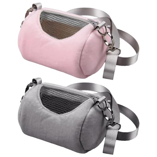 Hamster-Tragetasche, warmer Plüsch-Rucksack für Kleintiere, Kleintiere, Reise-Tragetasche mit Netzfenster, Eidechse, Vogel, Kaninchen, Käfig Hamster-Tragetasche, warmer Plüsch-Rucksack für Kleintiere, Kleintiere, Reise-Tragetasche mit Netzfenster, Eidechse, Vogel, Kaninchen, Käfig von smai