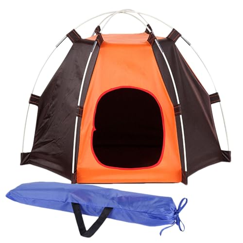 Outdoor-Hunde-Campingzelt – Polyester-Campingzelt für Hunde | Wasserdichtes tragbares Zubehör für Rasen, Garten, Haus Outdoor-Hunde-Campingzelt – Polyester-Campingzelt für Hunde | Wasserdichtes tragbares Zubehör für Rasen, Garten, Haus von smai