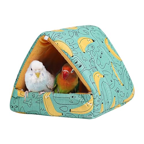Papageienbett, Vogelversteck, Zubehör, warmes Bett für Wellensittich, niedliches Spielzeugnest mit Plüschmaterial für Lovelybirds, Sittiche und kleine und mittelgroße Vögel Papageienbett, Vogelversteck, Zubehör, warmes Bett für Wellensittich, niedliches Spielzeugnest mit Plüschmaterial für Lovelybirds, Sittiche und kleine und mittelgroße Vögel von smai