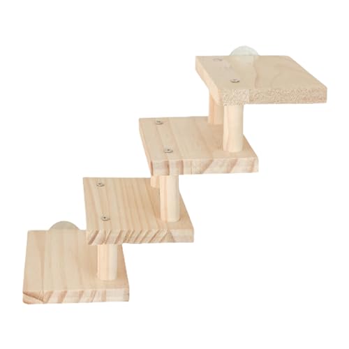 Stabile Hamsterkäfigleiter | Holz-Bissbrücke, kaufeste Kletterplattform Spielzeug | Entwickelt für Chinchillas, Meerschweinchen, kleine Schweinchen Stabile Hamsterkäfigleiter | Holz-Bissbrücke, kaufeste Kletterplattform Spielzeug | Entwickelt für Chinchillas, Meerschweinchen, kleine Schweinchen von smai