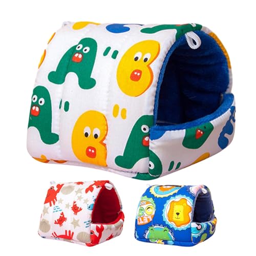 Warmes Bett für Hamster, warmes Versteck Kissenhaus, niedliches Spielzeugnest für kleine Tiere, Hamster, Chinchillas, Zwerg, Igel, Hasen Warmes Bett für Hamster, warmes Versteck Kissenhaus, niedliches Spielzeugnest für kleine Tiere, Hamster, Chinchillas, Zwerg, Igel, Hasen von smai