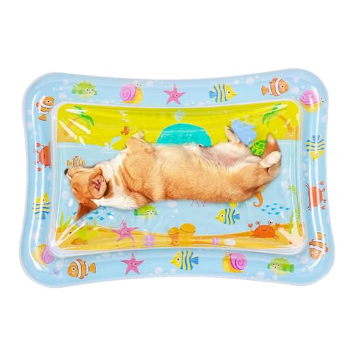 Wasserspielmatte mit Fisch-Design für Katzen, verdickte Haustier-Wassersensor-Matte, kühlende und bequeme sensorische Spielmatte für Indoor-Katzen Wasserspielmatte mit Fisch-Design für Katzen, verdickte Haustier-Wassersensor-Matte, kühlende und bequeme sensorische Spielmatte für Indoor-Katzen von smai