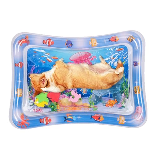 Wasserspielmatte mit Fisch-Design für Katzen, verdickte Haustier-Wassersensor-Matte, kühlende und bequeme sensorische Spielmatte für Indoor-Katzen Wasserspielmatte mit Fisch-Design für Katzen, verdickte Haustier-Wassersensor-Matte, kühlende und bequeme sensorische Spielmatte für Indoor-Katzen von smai