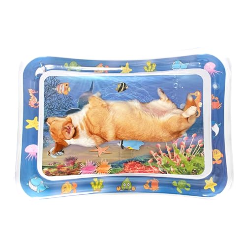 Wasserspielmatte mit Fisch-Design für Katzen, verdickte Haustier-Wassersensor-Matte, kühlende und bequeme sensorische Spielmatte für Indoor-Katzen Wasserspielmatte mit Fisch-Design für Katzen, verdickte Haustier-Wassersensor-Matte, kühlende und bequeme sensorische Spielmatte für Indoor-Katzen von smai
