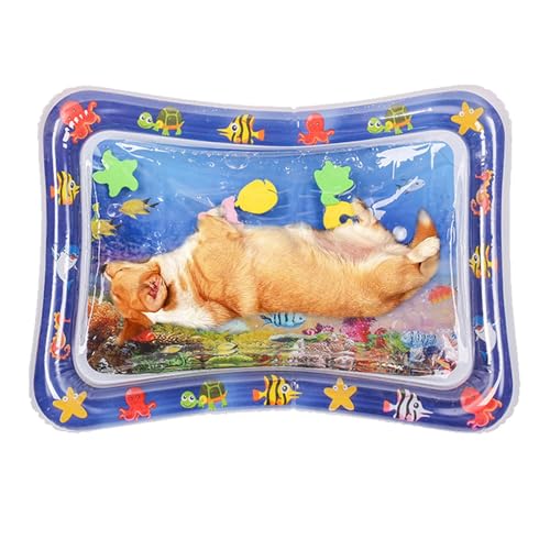 Wasserspielmatte mit Fisch-Design für Katzen, verdickte Haustier-Wassersensor-Matte, kühlende und bequeme sensorische Spielmatte für Indoor-Katzen Wasserspielmatte mit Fisch-Design für Katzen, verdickte Haustier-Wassersensor-Matte, kühlende und bequeme sensorische Spielmatte für Indoor-Katzen von smai