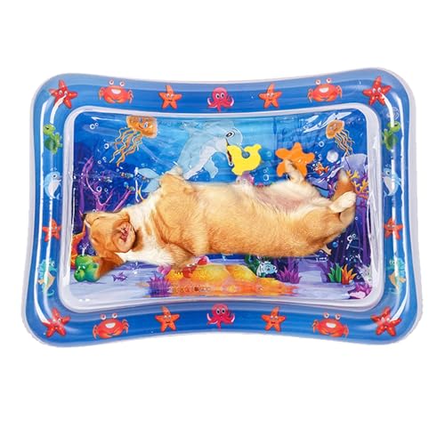 Wasserspielmatte mit Fisch-Design für Katzen, verdickte Haustier-Wassersensor-Matte, kühlende und bequeme sensorische Spielmatte für Indoor-Katzen Wasserspielmatte mit Fisch-Design für Katzen, verdickte Haustier-Wassersensor-Matte, kühlende und bequeme sensorische Spielmatte für Indoor-Katzen von smai