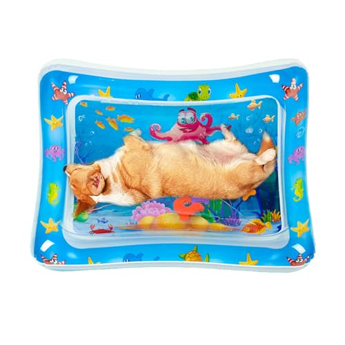 Wasserspielmatte mit Fisch-Design für Katzen, verdickte Haustier-Wassersensor-Matte, kühlende und bequeme sensorische Spielmatte für Indoor-Katzen Wasserspielmatte mit Fisch-Design für Katzen, verdickte Haustier-Wassersensor-Matte, kühlende und bequeme sensorische Spielmatte für Indoor-Katzen von smai