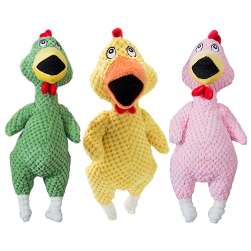 smai Quietschendes Huhn-Hundespielzeug – quietschendes Huhn-Spielzeug, Quietschgeräusch, Kauspielzeug für Backenzähne, lustiges interaktives Kauspielzeug für Welpen, Kauspielzeug smai Quietschendes Huhn-Hundespielzeug – quietschendes Huhn-Spielzeug, Quietschgeräusch, Kauspielzeug für Backenzähne, lustiges interaktives Kauspielzeug für Welpen, Kauspielzeug von smai