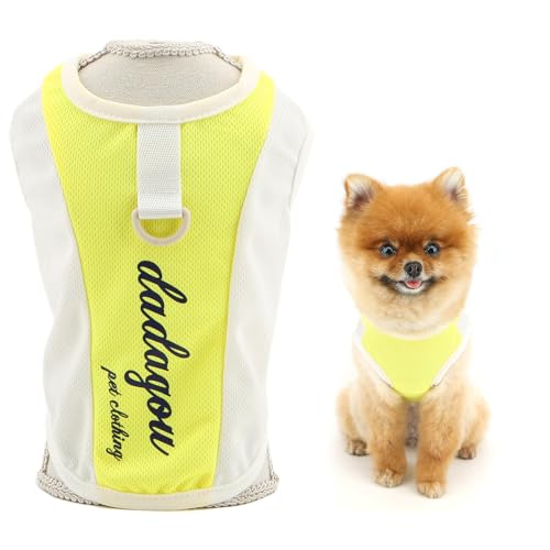 SMALLLEE_LUCKY_STORE Cooles Mesh-Hunde-Sonnenshirt für Xsmall und kleine Hunde, Haustierpullover mit D-Ring, UV-beständig, Welpenweste, dehnbares Tanktop, Frühling, Sommer, Chihuahua, Yorkie SMALLLEE_LUCKY_STORE Cooles Mesh-Hunde-Sonnenshirt für Xsmall und kleine Hunde, Haustierpullover mit D-Ring, UV-beständig, Welpenweste, dehnbares Tanktop, Frühling, Sommer, Chihuahua, Yorkie von smalllee_lucky_store