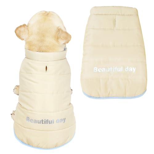 SMALLLEE_LUCKY_STORE Fleece-gefütterte Französische Bulldogge Mäntel für kleine und mittelgroße Hunde, Haustierjacken, Westen mit Loch für die Leine, Puupy Baumwolle gepolsterter Schneeanzug Mops SMALLLEE_LUCKY_STORE Fleece-gefütterte Französische Bulldogge Mäntel für kleine und mittelgroße Hunde, Haustierjacken, Westen mit Loch für die Leine, Puupy Baumwolle gepolsterter Schneeanzug Mops von smalllee_lucky_store
