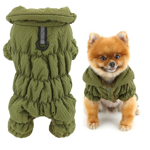 SMALLLEE_LUCKY_STORE Fleece-gefütterter Haustiermantel, wasserdichte Sport-Winterjacke mit Geschirr, D-Ring für kleine Hunde und Katzen, reflektierender Overall, Welpen, gepolstert, Chihuahua, Yorkie, SMALLLEE_LUCKY_STORE Fleece-gefütterter Haustiermantel, wasserdichte Sport-Winterjacke mit Geschirr, D-Ring für kleine Hunde und Katzen, reflektierender Overall, Welpen, gepolstert, Chihuahua, Yorkie, von smalllee_lucky_store