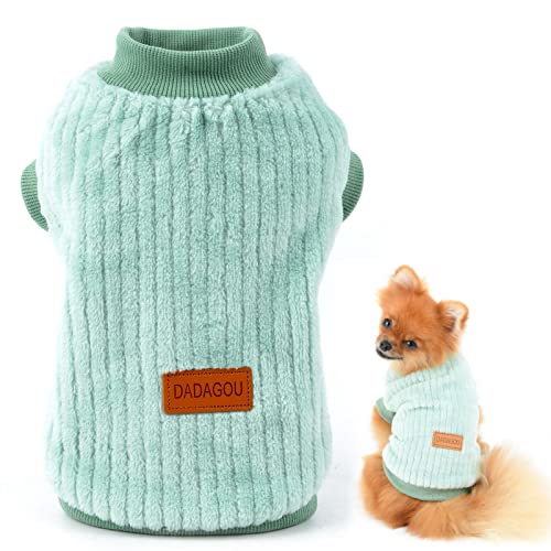 SMALLLEE_LUCKY_STORE Gerippter Fleece-Pullover für kleine Hunde, Katzen, Welpen, Yorkie, Chihuahua, warme Winterkleidung SMALLLEE_LUCKY_STORE Gerippter Fleece-Pullover für kleine Hunde, Katzen, Welpen, Yorkie, Chihuahua, warme Winterkleidung von smalllee_lucky_store