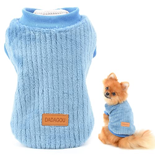 SMALLLEE_LUCKY_STORE Haustier-Fleecepullover für kleine Hunde, Katzen, Welpen, Yorkie, Chihuahua, warme Winterkleidung von smalllee_lucky_store