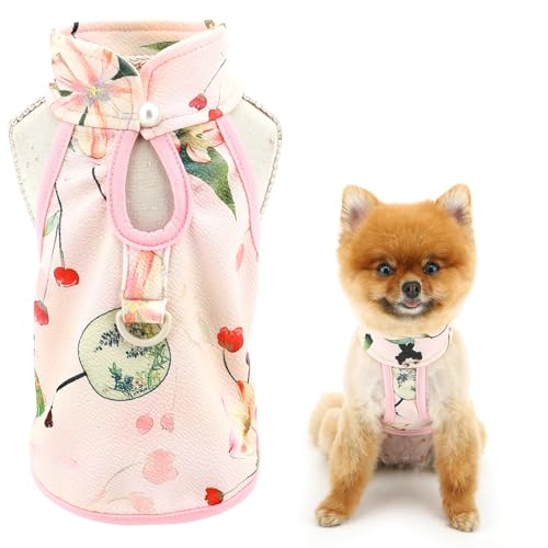 SMALLLEE_LUCKY_STORE Hunde-T-Shirt für extra kleine und kleine Hunde, chinesischer Stil, Haustier-Tanktop mit D-Ring, Welpen-Shirt, atmungsaktiv, bequem, Frühling, Sommer, Chihuahua, Yorkie SMALLLEE_LUCKY_STORE Hunde-T-Shirt für extra kleine und kleine Hunde, chinesischer Stil, Haustier-Tanktop mit D-Ring, Welpen-Shirt, atmungsaktiv, bequem, Frühling, Sommer, Chihuahua, Yorkie von smalllee_lucky_store