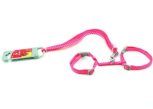 SMALLLEE_LUCKY_STORE Spielzeug Hund Katze Kätzchen Verstellbares Geschirr Halsband Kaninchen Geschir Elastischer Gehgeschirr Set für Kleintiere,Gepunktet,Rosa SMALLLEE_LUCKY_STORE Spielzeug Hund Katze Kätzchen Verstellbares Geschirr Halsband Kaninchen Geschir Elastischer Gehgeschirr Set für Kleintiere,Gepunktet,Rosa von smalllee_lucky_store