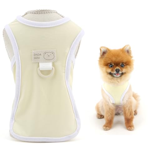 SMALLLEE_LUCKY_STORE Kühlende Hundeweste, Sommershirt für kleine Hunde, solides Haustier-Tanktop mit D-Ring und Aufnäher, UV-beständig, Welpenkleidung, leicht, atmungsaktiv, Chihuahua, Yorkie SMALLLEE_LUCKY_STORE Kühlende Hundeweste, Sommershirt für kleine Hunde, solides Haustier-Tanktop mit D-Ring und Aufnäher, UV-beständig, Welpenkleidung, leicht, atmungsaktiv, Chihuahua, Yorkie von smalllee_lucky_store