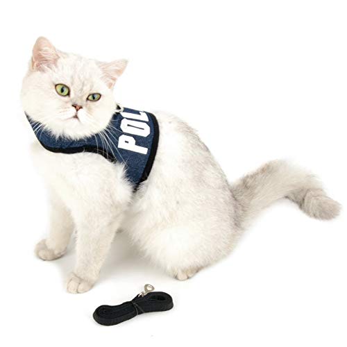 smalllee_Lucky_Store katzengeschirr und Leine ausbruchsicher,weiches mesh,verstellbar Anti ziehen welpen kätzchen Kaninchen hundegeschirr für kleine Hunde brustgeschirr Weste dunkelblau smalllee_Lucky_Store katzengeschirr und Leine ausbruchsicher,weiches mesh,verstellbar Anti ziehen welpen kätzchen Kaninchen hundegeschirr für kleine Hunde brustgeschirr Weste dunkelblau von smalllee_lucky_store
