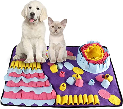 smatcamp Schnüffelteppich Hunde, Faltbar Hunde Schnüffelteppich Intelligenzspielzeug Schwierig, Waschbar Trainieren Schnüffeldecke Schnüffelmatte XL Suchteppich für Hunde Katze Haustier smatcamp Schnüffelteppich Hunde, Faltbar Hunde Schnüffelteppich Intelligenzspielzeug Schwierig, Waschbar Trainieren Schnüffeldecke Schnüffelmatte XL Suchteppich für Hunde Katze Haustier von smatcamp