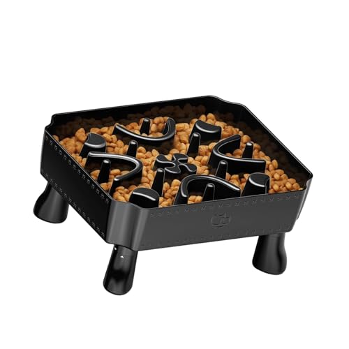 Langsamer Futternapf für Hunde, verstellbar, bequem, für Haus und Garten von sodeber