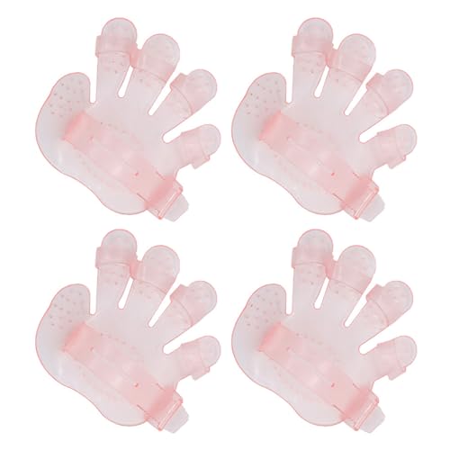 sodeber 4 x Fellpflegebürste für Haustiere, sanfte Fellpflegebürste aus weichem Plastomer, Haustier-Badehandschuh für Gesundheit, Hautpflege sodeber 4 x Fellpflegebürste für Haustiere, sanfte Fellpflegebürste aus weichem Plastomer, Haustier-Badehandschuh für Gesundheit, Hautpflege von sodeber