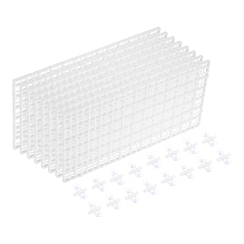 sourcing map Aquarium-Trennwand für Aquarien, 30,5 x 15,2 cm, Kunststoff, Eierkiste, Lichtdiffusor, Gitterfilter, Boden-Trennwand mit Saugnäpfen und Saugnäpfen für Aquarium, Weiß, 8 Stück sourcing map Aquarium-Trennwand für Aquarien, 30,5 x 15,2 cm, Kunststoff, Eierkiste, Lichtdiffusor, Gitterfilter, Boden-Trennwand mit Saugnäpfen und Saugnäpfen für Aquarium, Weiß, 8 Stück von sourcing map