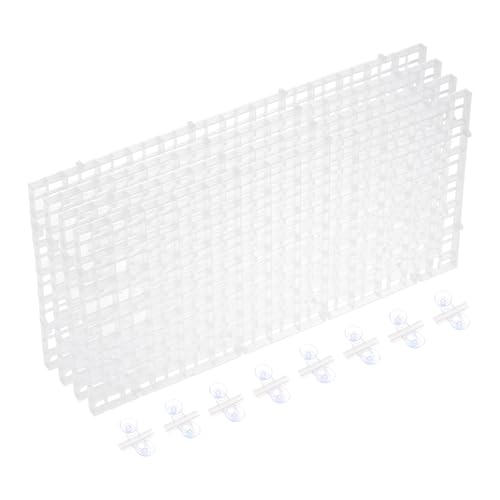 sourcing map Aquarium-Trennwand für Aquarien, 30,5 x 15,2 cm, Kunststoff, Eierkiste, Lichtdiffusor, Gitterfilter, Boden-Trennwand mit Saugnäpfen und Saugnäpfen für Aquarium, transparent, 4 Stück sourcing map Aquarium-Trennwand für Aquarien, 30,5 x 15,2 cm, Kunststoff, Eierkiste, Lichtdiffusor, Gitterfilter, Boden-Trennwand mit Saugnäpfen und Saugnäpfen für Aquarium, transparent, 4 Stück von sourcing map