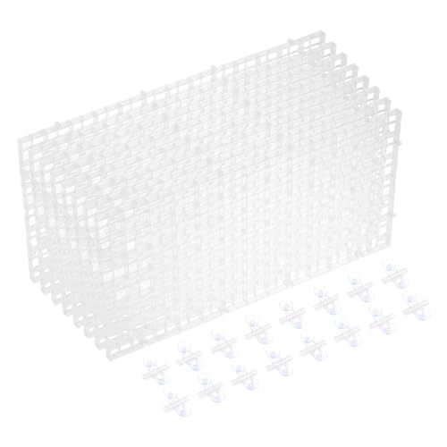 sourcing map Aquarium-Trennwand für Aquarien, 30,5 x 15,2 cm, Kunststoff, Eierkiste, Lichtdiffusor, Gitterfilter, Boden-Trennwand mit Saugnäpfen und Saugnäpfen für Aquarium, transparent, 8 Stück sourcing map Aquarium-Trennwand für Aquarien, 30,5 x 15,2 cm, Kunststoff, Eierkiste, Lichtdiffusor, Gitterfilter, Boden-Trennwand mit Saugnäpfen und Saugnäpfen für Aquarium, transparent, 8 Stück von sourcing map