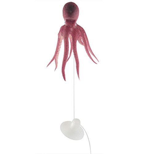 Sourcingmap Silikon Emulation Fisch Tank Aquarium Octopus Ornament, Rosa de von uxcell