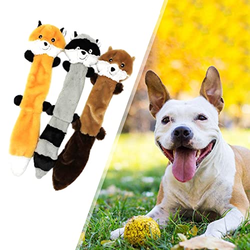 3-teiliges Hundespielzeug-Set, keine Füllung, quietschendes Plüsch-Kauspielzeug für aggressive Kauer, kleine, mittelgroße und große Hunde 3-teiliges Hundespielzeug-Set, keine Füllung, quietschendes Plüsch-Kauspielzeug für aggressive Kauer, kleine, mittelgroße und große Hunde von sporful