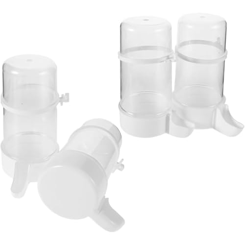 Automatischer Wasserspender für Vögel, auslaufsicher, für Hühner, Wachteln, Papageien, 240 ml, leicht zu reinigen, wartungsarm, 4 Stück Automatischer Wasserspender für Vögel, auslaufsicher, für Hühner, Wachteln, Papageien, 240 ml, leicht zu reinigen, wartungsarm, 4 Stück von sporful