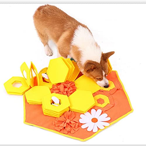 Dog Bee Schnüffel-Pad, interaktives Spielzeug für Stressabbau und geistige Stimulation, groß, 60 x 70 cm, Filzstoffmatte Dog Bee Schnüffel-Pad, interaktives Spielzeug für Stressabbau und geistige Stimulation, groß, 60 x 70 cm, Filzstoffmatte von sporful