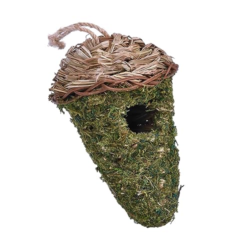 Handgewebte Kolibri-Häuser, moosgrün, gemütlicher Ruheplatz, Vogelkäfig, gewebtes Vogelhaus für Gartendekoration Handgewebte Kolibri-Häuser, moosgrün, gemütlicher Ruheplatz, Vogelkäfig, gewebtes Vogelhaus für Gartendekoration von sporful