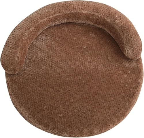 Hundebett für Indoor-Katzen, bequem, abnehmbar, waschbar, Haustier-Schlafmatte, Katzensofa für kleine Haustiere, kleine, mittelgroße Hunde, maschinenwaschbar und trocknergeeignet (Braun, XL) von sporful