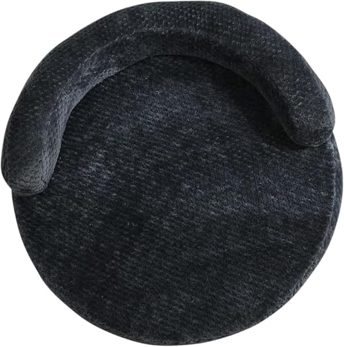 Hundebett für Indoor-Katzen, bequem, abnehmbar, waschbar, Haustier-Schlafmatte, Katzensofa für kleine Haustiere, kleine, mittelgroße Hunde, maschinenwaschbar und trocknergeeignet (Dunkelgrau, M) von sporful