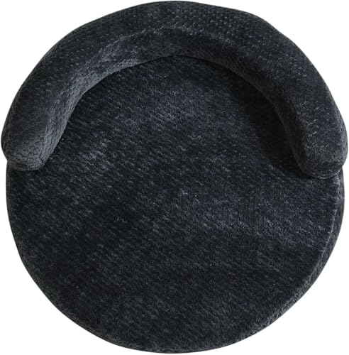 Hundebett für Indoor-Katzen, bequem, abnehmbar, waschbar, Haustier-Schlafmatte, Katzensofa für kleine Haustiere, kleine, mittelgroße Hunde, maschinenwaschbar und trocknergeeignet (Dunkelgrau, XL) von sporful