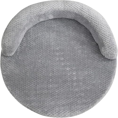 Hundebett für Indoor-Katzen, bequem, abnehmbar, waschbar, Haustier-Schlafmatte, Katzensofa für kleine Haustiere, kleine, mittelgroße Hunde, maschinenwaschbar und trocknergeeignet (Hellgrau, XL) von sporful