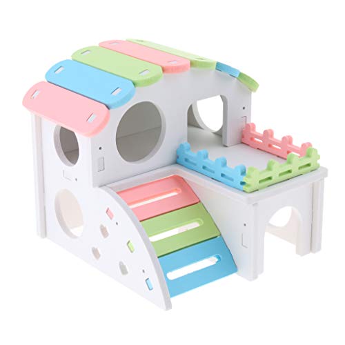 Kleintiere Hamsterhaus Käfige Eichhörnchen Villa Hütte Spielspielzeug Regenbogen Umwelt Board Kleintiere Hamsterhaus Käfige Eichhörnchen Villa Hütte Spielspielzeug Regenbogen Umwelt Board von sporful