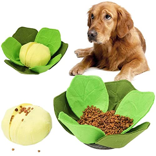Niedliche Kohl-Futtermatte für Hunde, Schnüffel-Puzzle-Spielzeug für geistige Stimulation und Bewegung Niedliche Kohl-Futtermatte für Hunde, Schnüffel-Puzzle-Spielzeug für geistige Stimulation und Bewegung von sporful