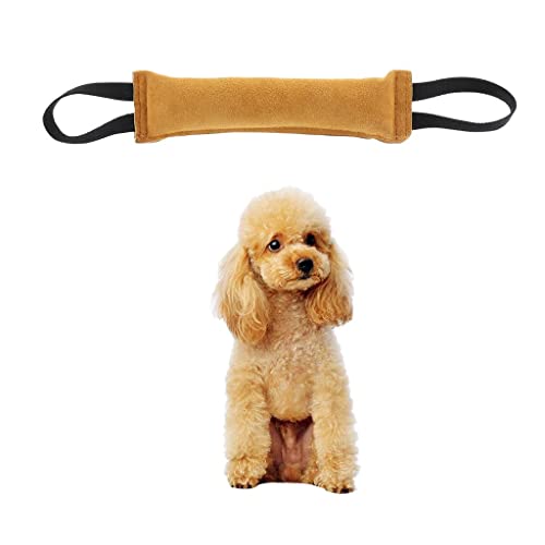 Outdoor Hundetraining Bissfestes Zerrspielzeug Kaustab für kleine, mittelgroße Hunde, Kunstleder, zufällige Farbe von sporful