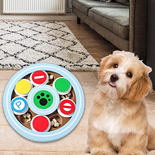 Pet Dog Wooden Puzzle Toy Interactive Food Dispensing IQ Training Game Slow Feeder Blue Pet Dog Wooden Puzzle Toy Interactive Food Dispensing IQ Training Game Slow Feeder Blue von sporful