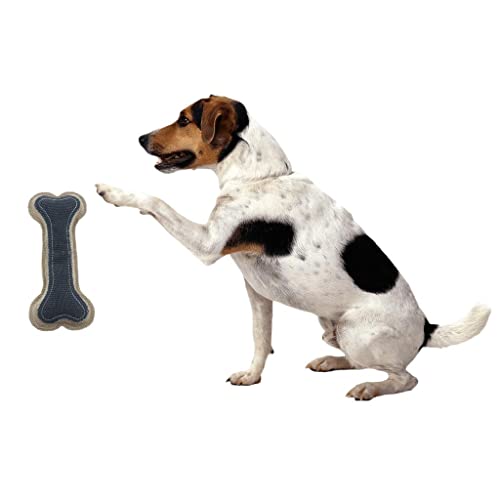 Quietschendes Kauspielzeug aus Leinen für Hunde und Katzen – Stressabbau Haustierspielzeug mit Sound – 21,6 x 8,9 cm von sporful