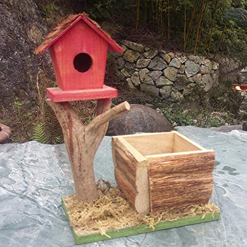 Rustikales Vogelhaus aus Holz, Vogelfutterhaus, Nest, Haus, Garten, Ornament, kreatives Geschenk für Naturliebhaber Rustikales Vogelhaus aus Holz, Vogelfutterhaus, Nest, Haus, Garten, Ornament, kreatives Geschenk für Naturliebhaber von sporful