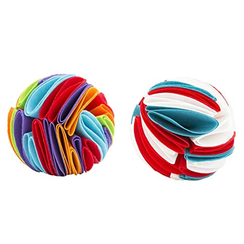 Schnüffelball für Hunde, Puzzle-Spielzeug für IQ-Training und langsames Füttern, 2 Stück Schnüffelball für Hunde, Puzzle-Spielzeug für IQ-Training und langsames Füttern, 2 Stück von sporful