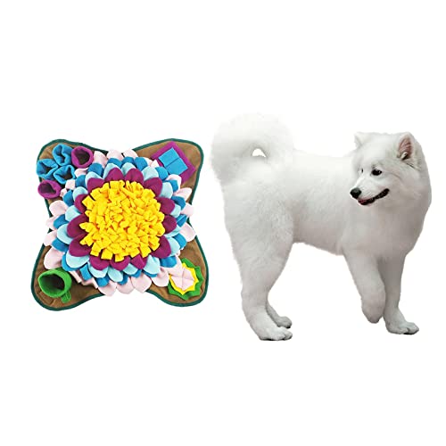 Schnüffelmatte für Hunde, Haustier-Trainingsspielzeug, Nase, Arbeitsspiel, Fütterungskissen, Spielmatte, 48 x 48 cm von sporful