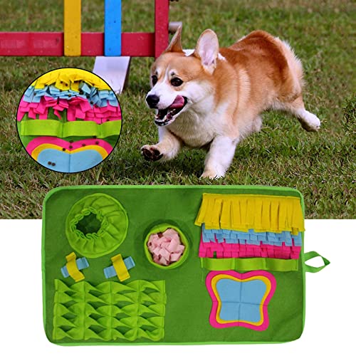 Schnüffelmatte für Hunde, interaktives Puzzle-Spielzeug, Haustier-Nasenarbeit, Fütterungsmatte, Futtersuche, Training, Filztuch, leicht zu reinigen, 70 x 43 cm Schnüffelmatte für Hunde, interaktives Puzzle-Spielzeug, Haustier-Nasenarbeit, Fütterungsmatte, Futtersuche, Training, Filztuch, leicht zu reinigen, 70 x 43 cm von sporful